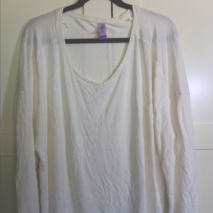 Plus size thin long sleeve shirt
